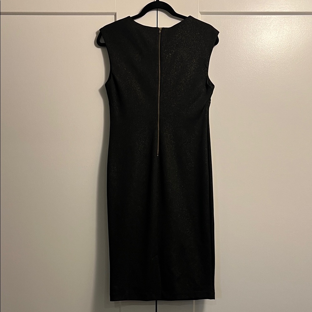 Zipper back dress Beige by eci Elegant Black
